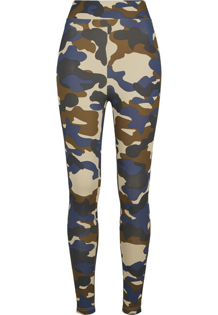 Urban Classics dámske legíny Camo Tech, olive camo