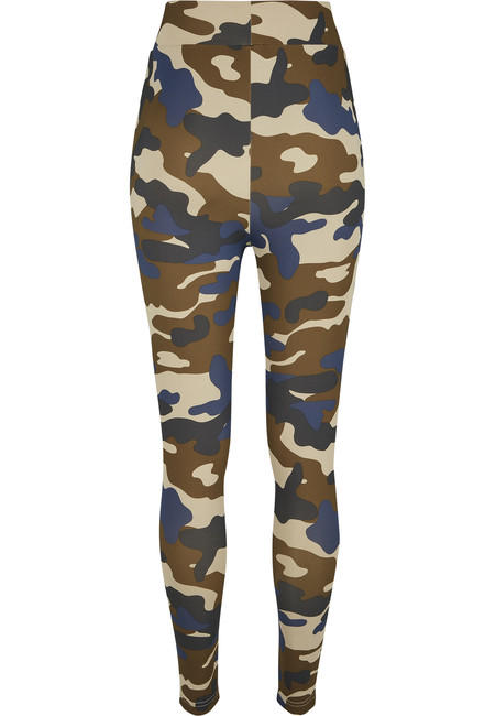 Urban Classics dámske legíny Camo Tech, olive camo