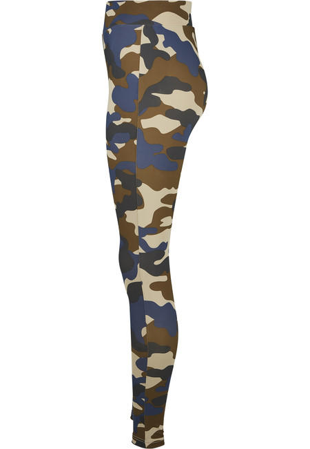 Urban Classics dámske legíny Camo Tech, olive camo