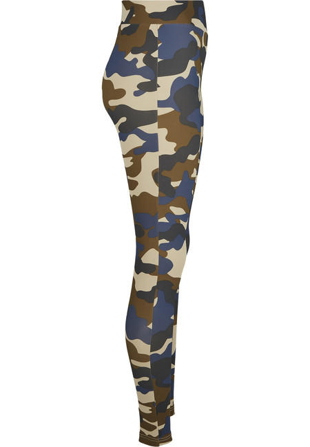 Urban Classics dámske legíny Camo Tech, olive camo