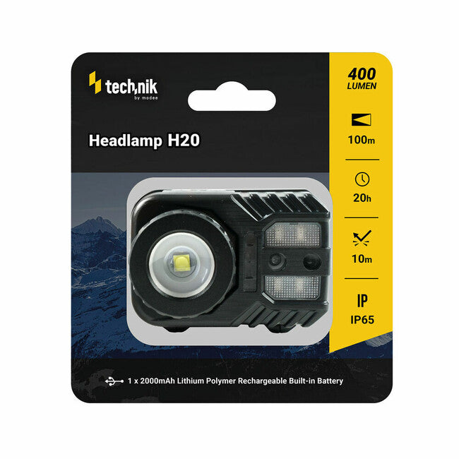 Technik Stirnlampe CREE XPG-2 LED mit gummiertem Micro-USB Rotlicht