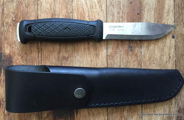 Morakniv Garberg mit lederscheide, schwarz