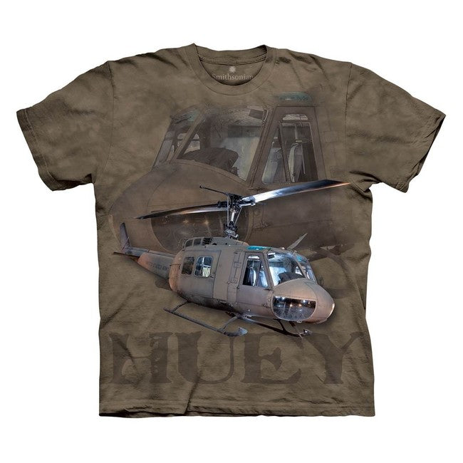 The Mountain tričko 3D vojenský vrtulník, unisex