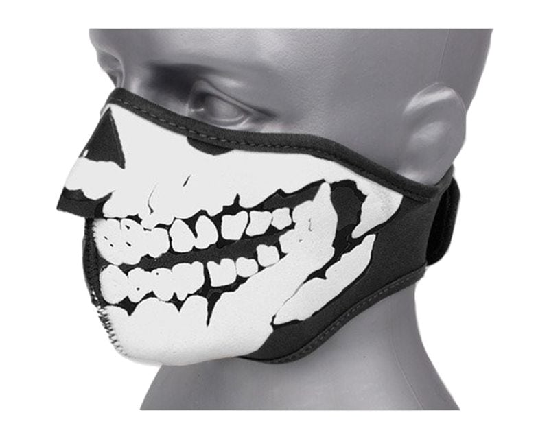 TM Neoprenmaske 3D Totenkopf - schwarz