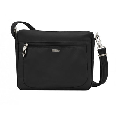 Travelon Crossbody Classic Anti-Diebstahl Umhängetasche Schwarz