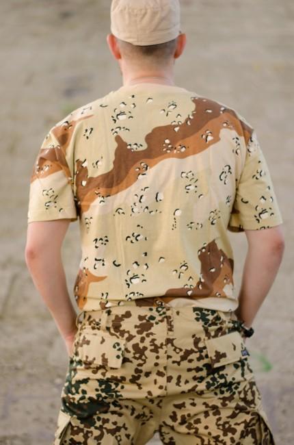 MFH BW Tarnmuster-T-shirt 6 col desert, 160g/m2