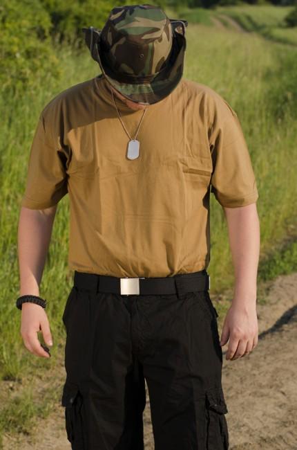 MFH BW Tarnmuster-T-shirt coyote, 160g/m2