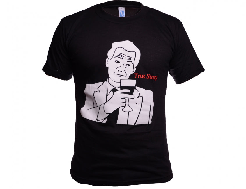 O&T T-Shirt Funny True Story, schwarz