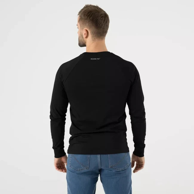 Helikon-Tex Langarmshirt mit Logo, schwarz