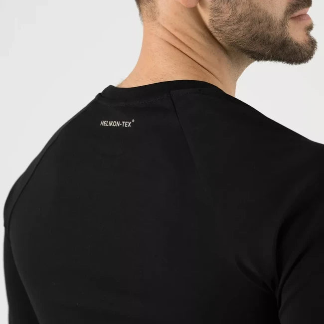 Helikon-Tex Langarmshirt mit Logo, schwarz