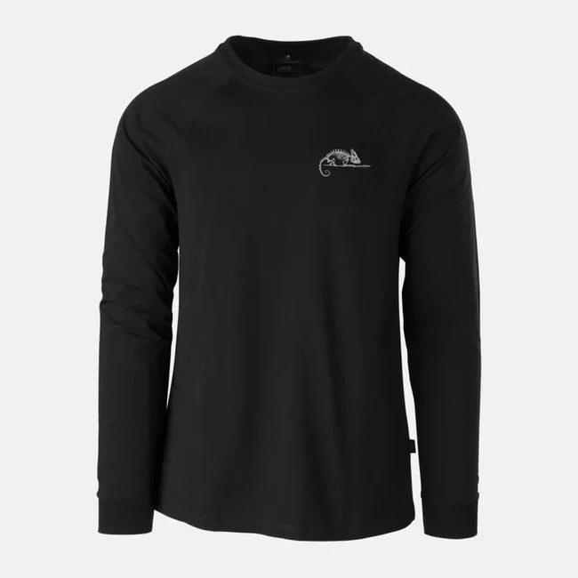 Helikon-Tex Langarmshirt mit Logo, schwarz