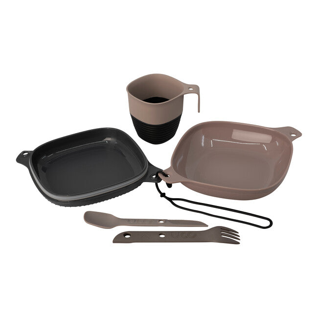 UCO Lunchbox 6 Stück grau-beige