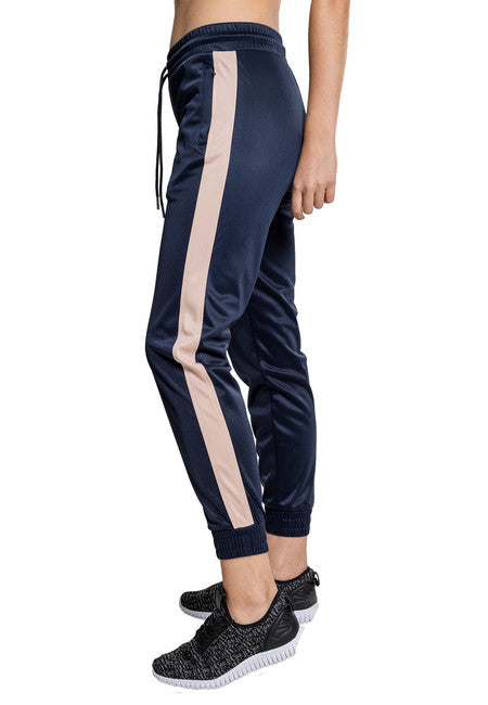 Urban Classics Cuff Track Damen-Jogginghose, navy light rose