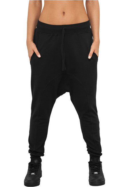 Urban Classics Light Fleece Sarouel damen-Trainingshose schwarz