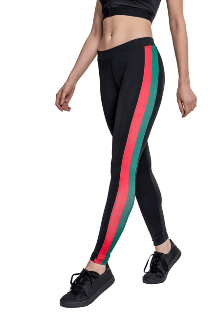 Urban Classics dámske legíny Side Stripe, čierne