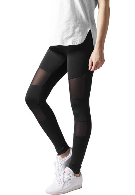 Urban Classics Tech Mesh Leggings, schwarz