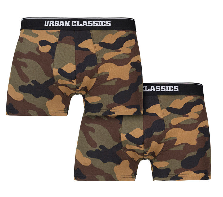 Urban Classics boxerky 2-pack, wood camo