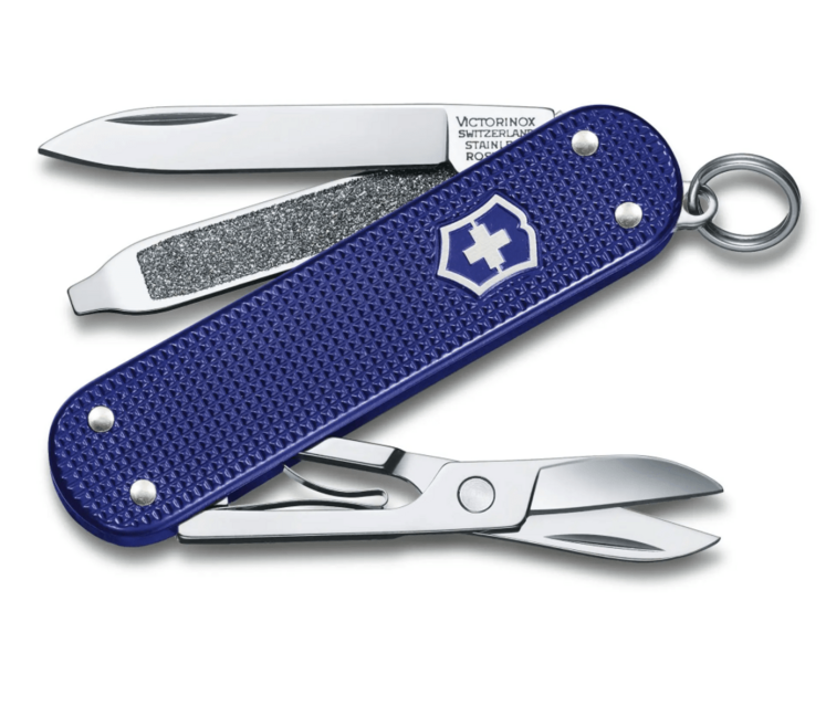 Victorinox Classic Colors Alox Night Dive multifunkčný nôž 58 mm, tmavomodrá, 5 funkcií