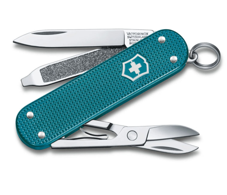 Victorinox Classic Colors Alox Wild Jungle multifunkčný nôž 58 mm, tyrkysová, 5 funkcií