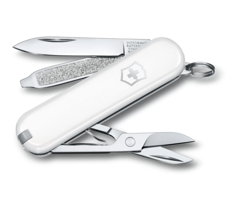 Victorinox Classic SD Colors Falling Snow multifunkčný nôž, biela, 7 funkcií