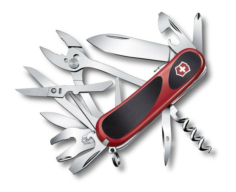 Victorinox EvoGrip S557 multifunkčný nôž 85 mm, červeno-čierna, 21 funkcií