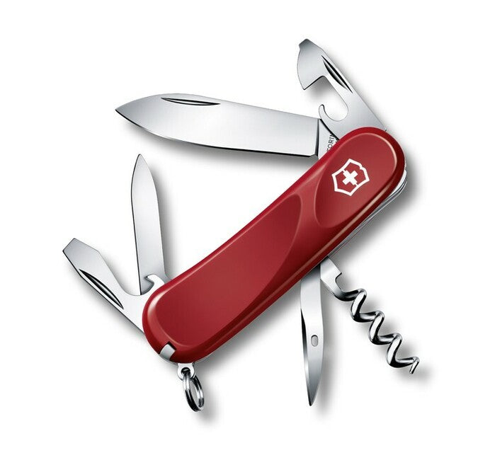 Victorinox Evolution 10 multifunkčný nôž 85 mm, červená, 13 funkcií