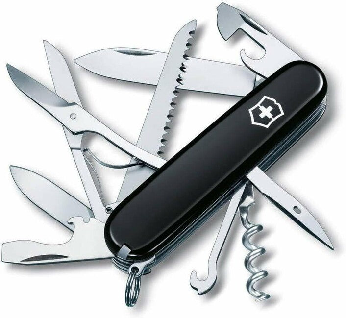 Victorinox Huntsman multifunkčný nôž 91 mm, čierna, 15 funkcií, blister