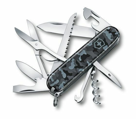 Victorinox Huntsman Navy Camo multifunkčný nôž 91 mm, maskovacia šedo-modrá, 15 funkcií