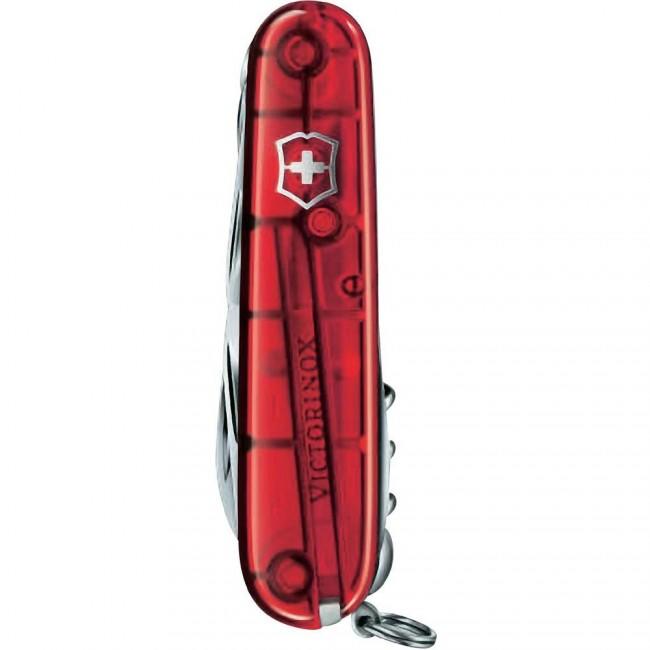 Victorinox vreckový nôž transparentný 91mm Huntsman červený