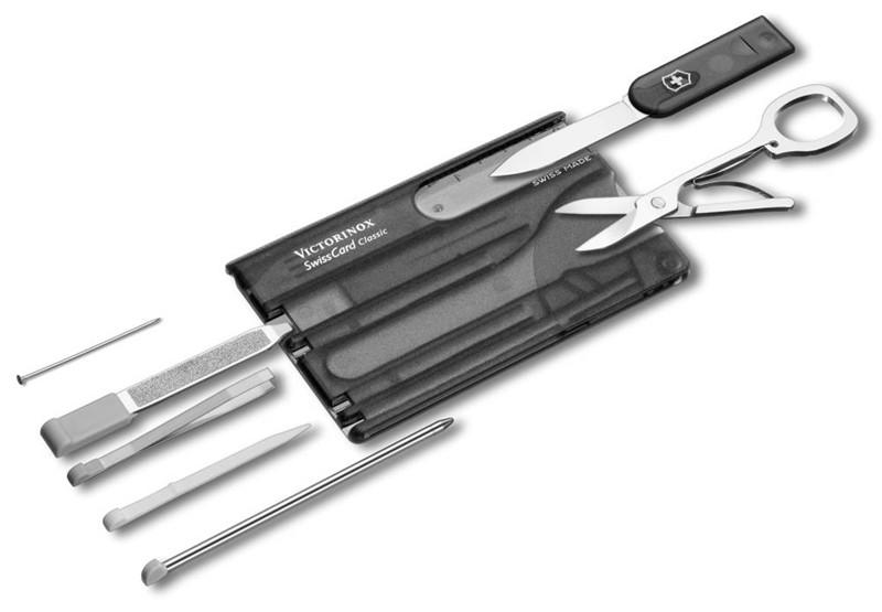 Victorinox SwissCard Multifunktionskarte 10in1 schwarz