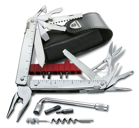 Victorinox Multifunkčné náradie v koženom puzdre SwissTool X Plus