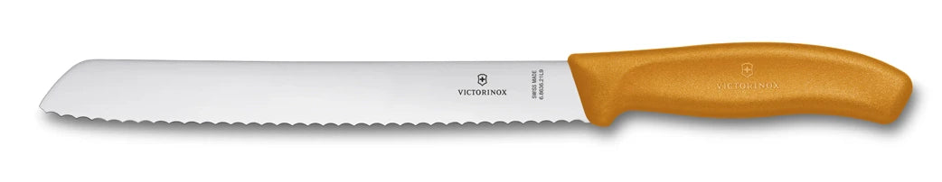 Victorinox Nôž na chlieb a pečivo Swiss Classic, oranžová