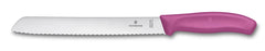 Victorinox Swiss Classic Messer für Brot und Gebäck, rosa
