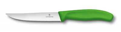 Victorinox Nôž na steak a pizzu Swiss Classic, zelená