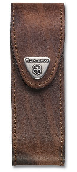 Victorinox Leder-Gürteletui - lang bis 111mm mit 4 bis 6 Schichten, braun