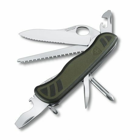 Victorinox Soldiers Knife multifunkčný nôž 111 mm, zeleno-čierna, 10 funkcií, blister