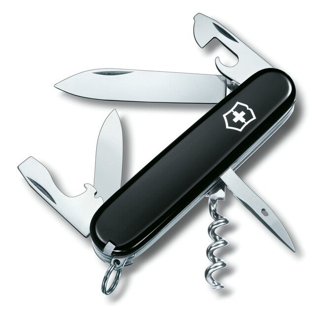 Victorinox Spartan Black multifunkčný nôž 91 mm, čierny, 12 funkcií