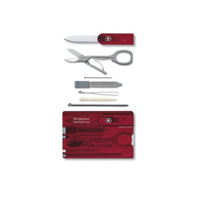 Victorinox SwissCard Multifunktionskarte 10in1 rot