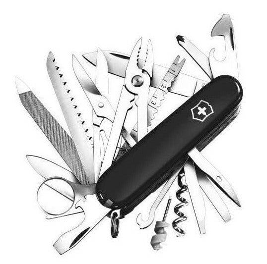 Victorinox SwissChamp multifunkčný nôž 91 mm, čierna, 33 funkcií