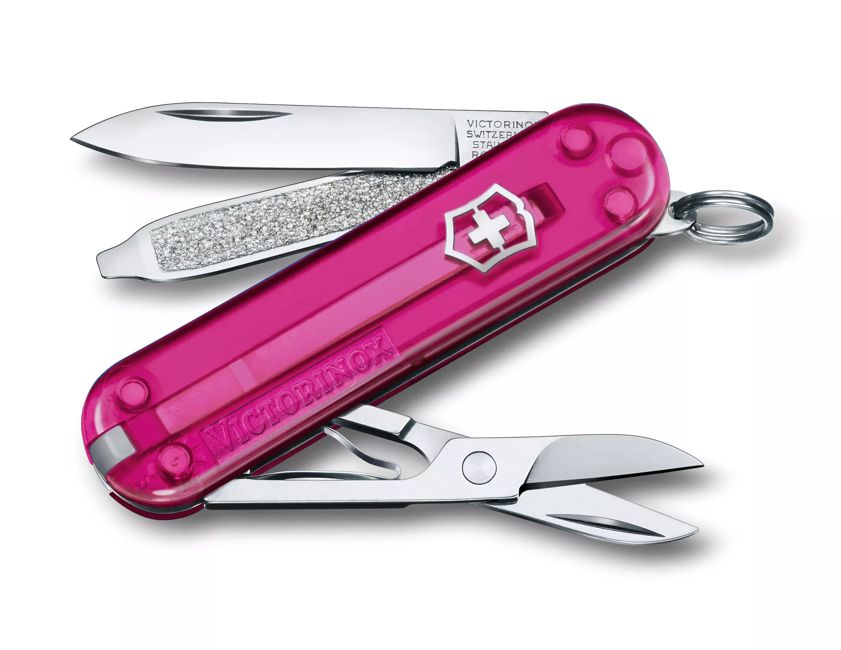 Victorinox Vreckový nôž Classic SD Transparent, ružová