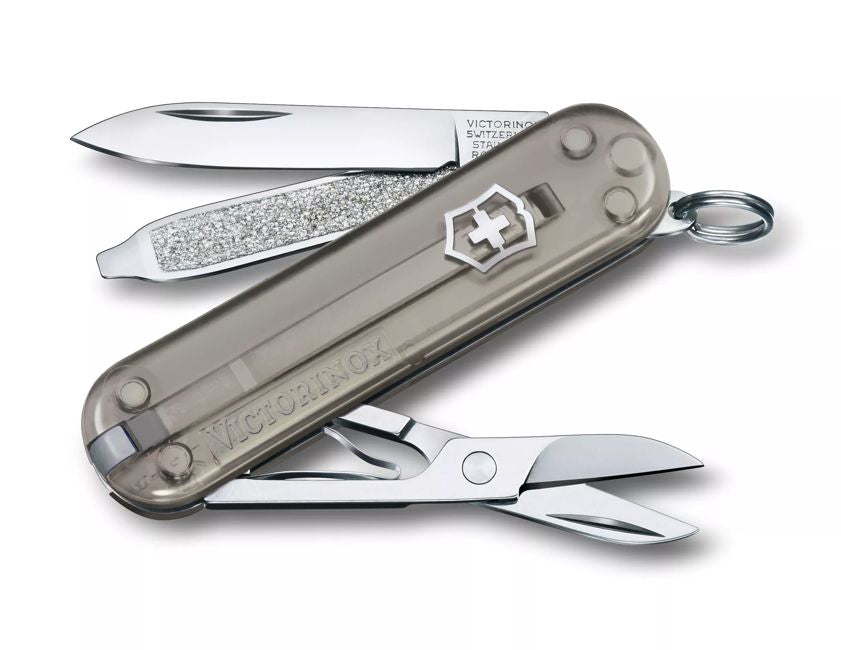 Victorinox Vreckový nôž Classic SD Transparent, sivá