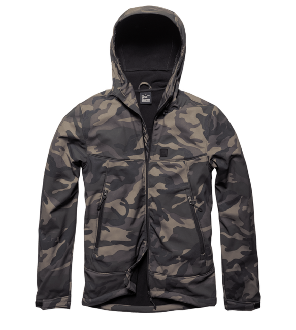 Vintage Industries Alford Softshelljacke, darkcamo