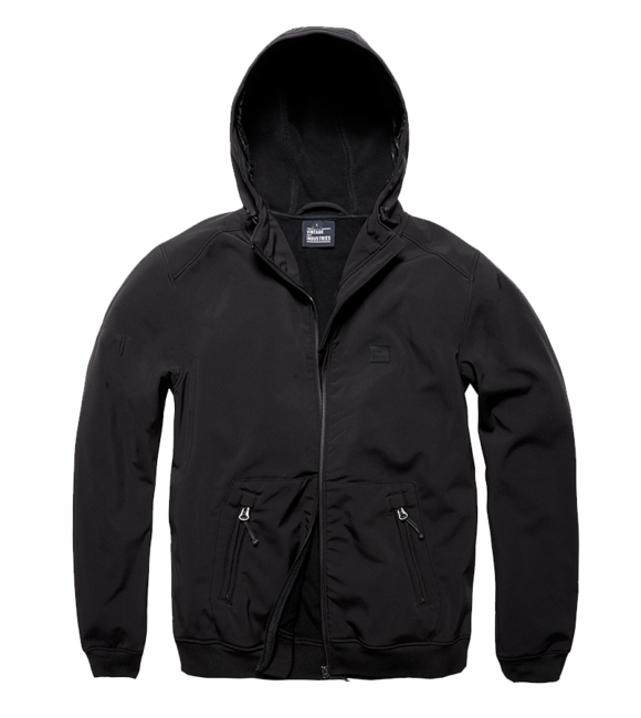 Vintage Industries Ashore Softshell Jacke, schwarz