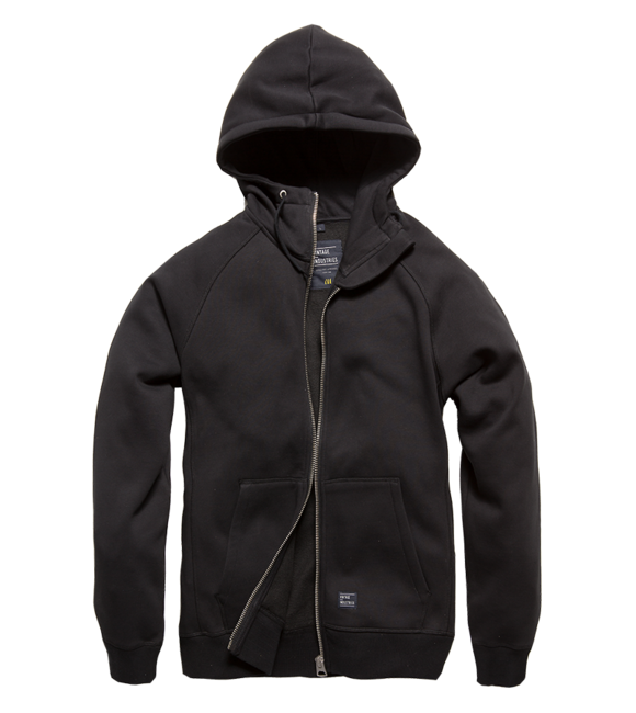 Vintage Industries Basing Kapuzenpullover, schwarz