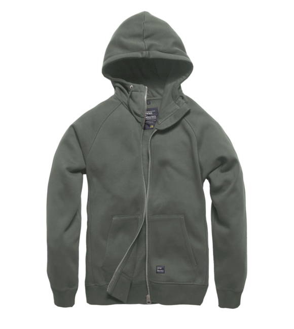 Vintage Industries Basing Kapuzenpullover, mittelgrau