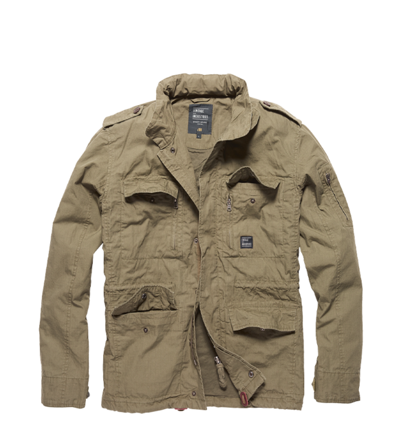Vintage Industries Cranford Jacke, dunkel khaki