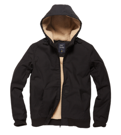 Vintage Industries Datton-Winterjacke, schwarz