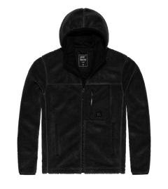 Vintage Industries Dustin Fleece-Sweatshirt lined sherpa, schwarz