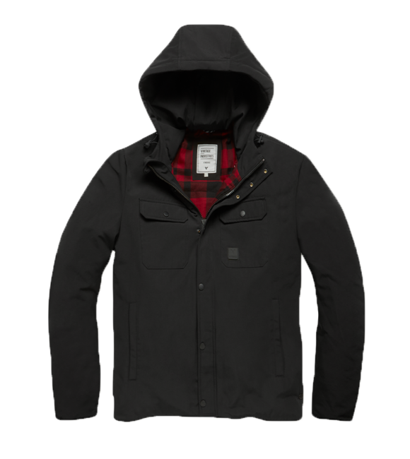 Vintage Industries Gareth Jacke, schwarz