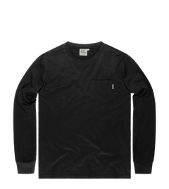 Vintage Industries Grant Langarmshirt pocket, schwarz